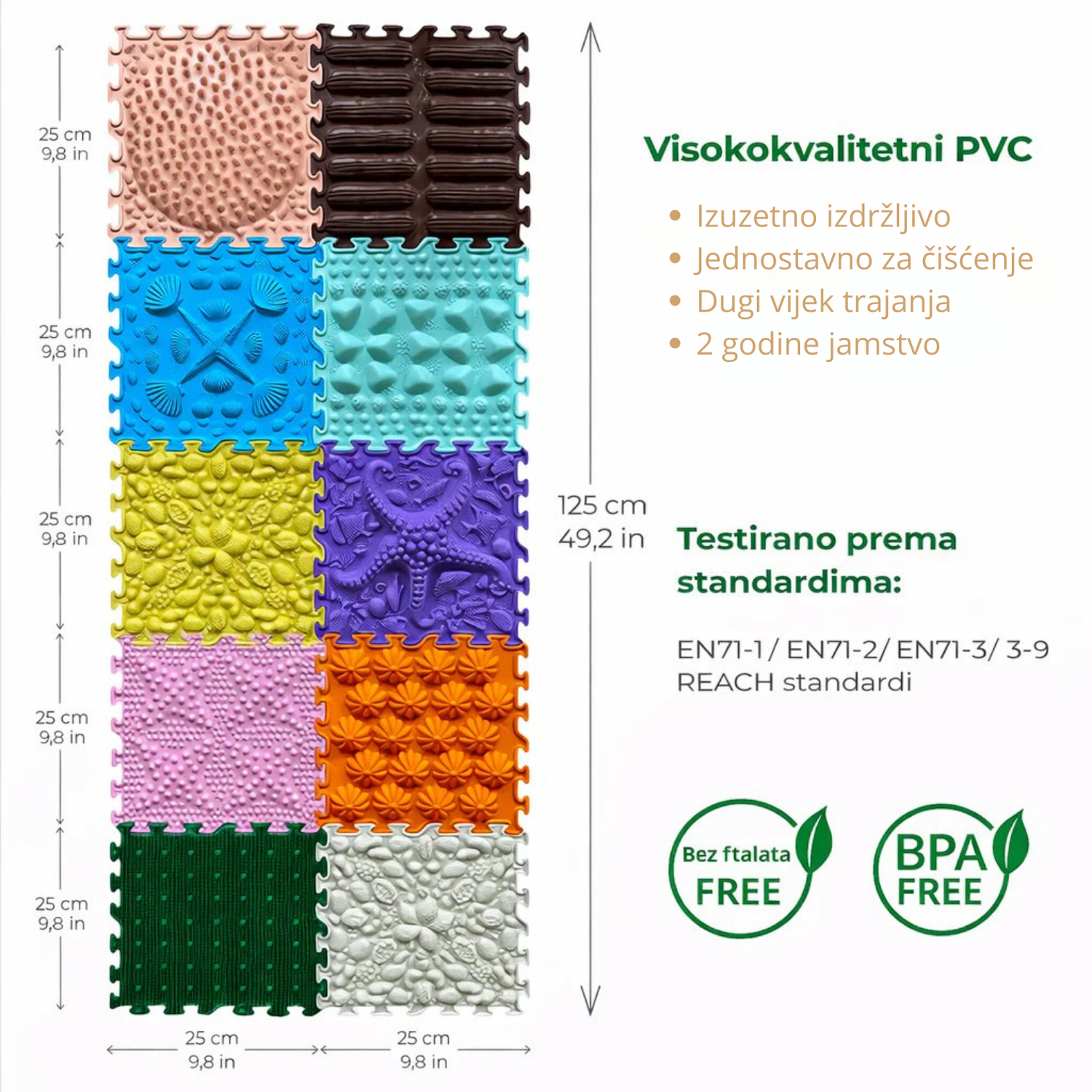 Ortonature senzorna masažna podloga – set „Jutarnje čudo“