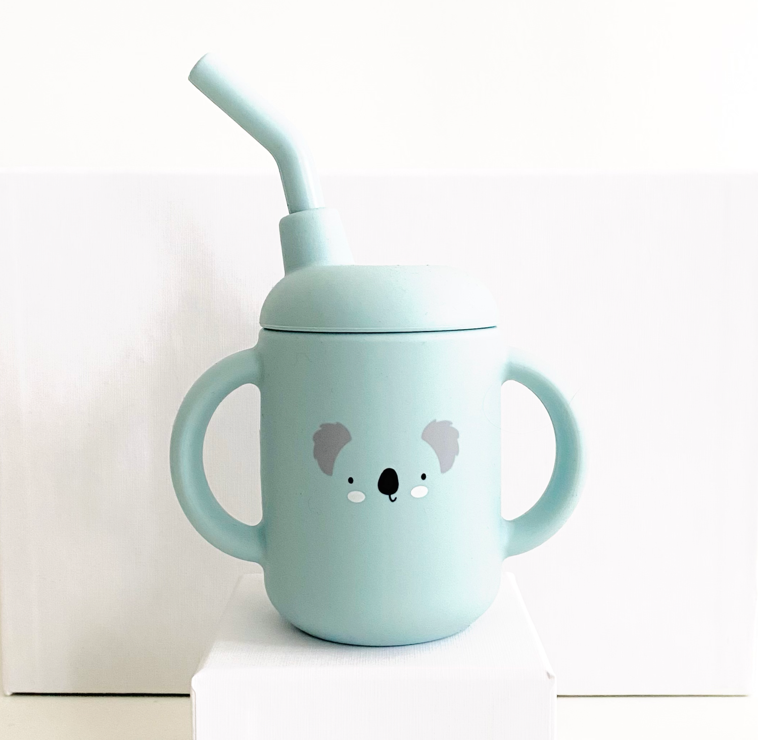 Silikonska čaša sa slamkom za bebe – Les Petits Citrons