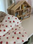Muslin prekrivac jagode 140×80 2 kom