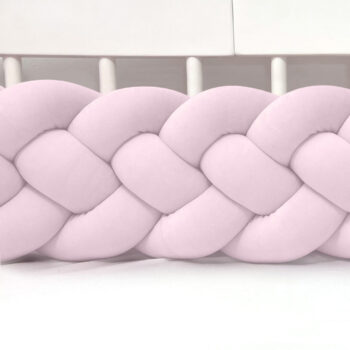 Zaštitna ogradica pletenica za kinderbet 20cm - ROZA