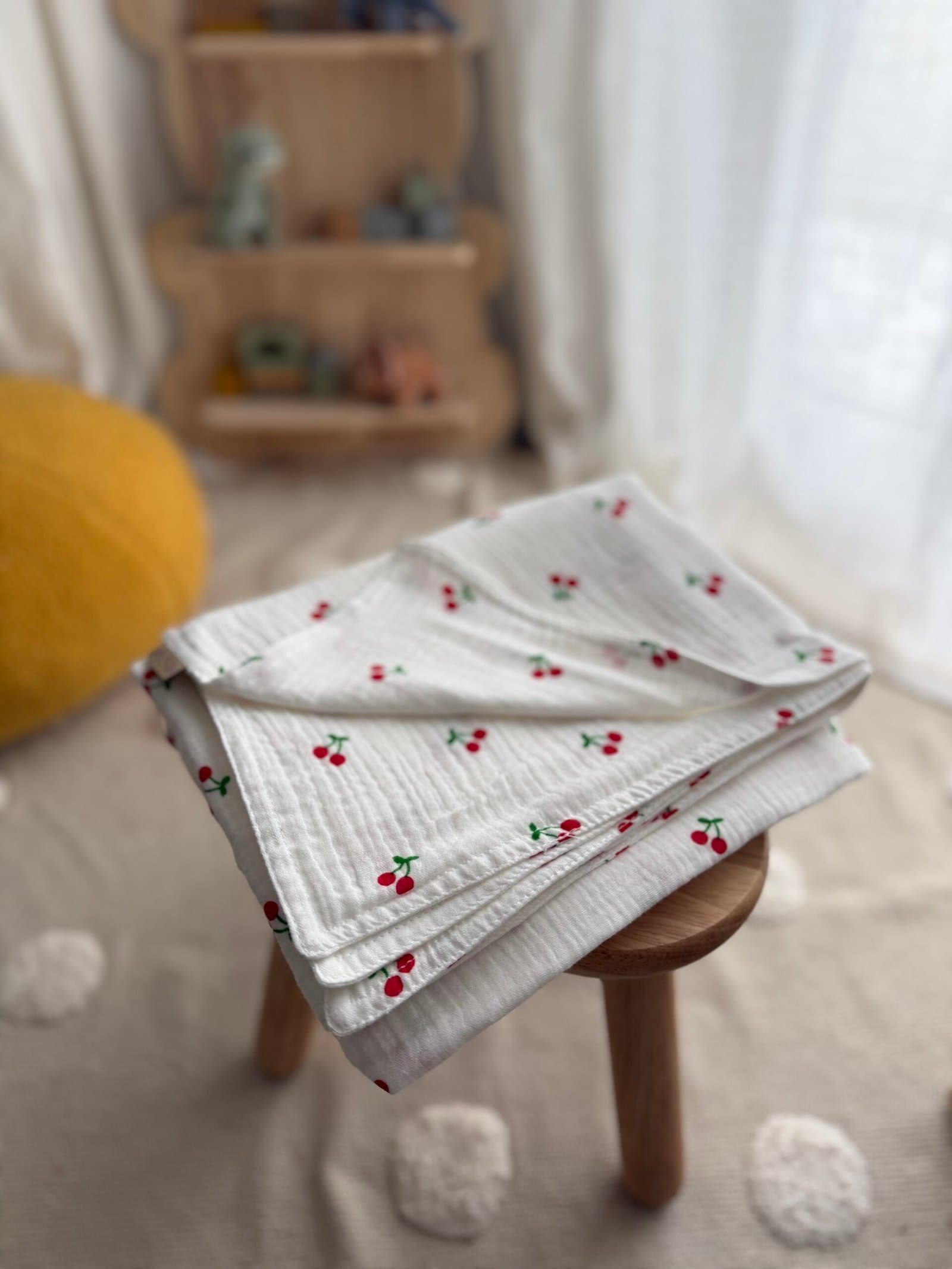 Muslin prekrivač trešnjice 4 kom