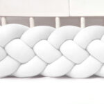 Zaštitna ogradica pletenica za kinderbet 20cm - BIJELA